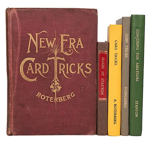 FIVE VINTAGE BOOKS ON CARD MAGIC 385193