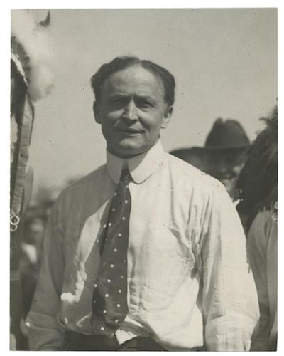 NEWS SERVICE PHOTOGRAPH OF HOUDINI.Houdini,