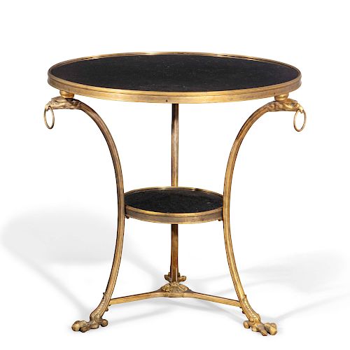 A LOUIS XVI STYLE BRONZE AND MARBLE 385262