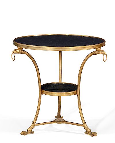 A LOUIS XVI STYLE BRONZE AND MARBLE 385264