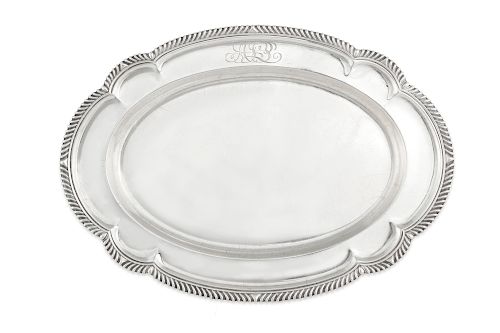 A GORHAM STERLING SILVER OVAL MEAT 3852d5