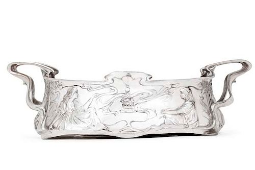 A CONTINENTAL JUGENDSTIL SILVERPLATE 38536a