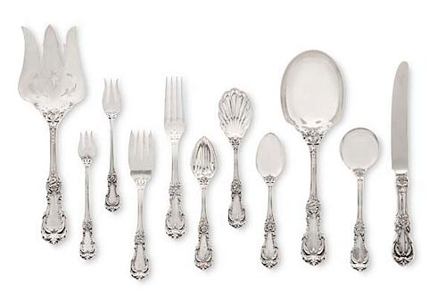 A REED & BARTON BURGUNDY SILVER FLATWARE