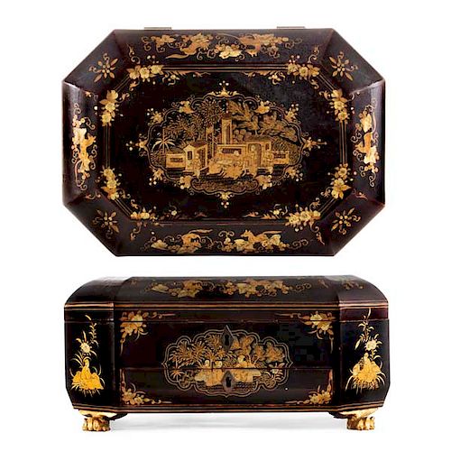 A CHINESE EXPORT LACQUERED WORK 38537d