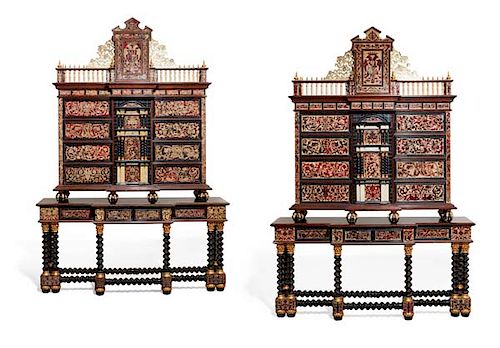 PAIR SPANISH BAROQUE STYLE CABINETS 385393