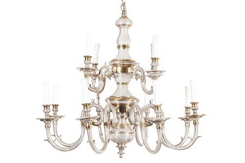 A DUTCH BAROQUE STYLE TWELVE LIGHT 3853a9