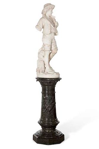 AN ITALIAN MARBLE OF A YOUTH MONTANARO  38549a