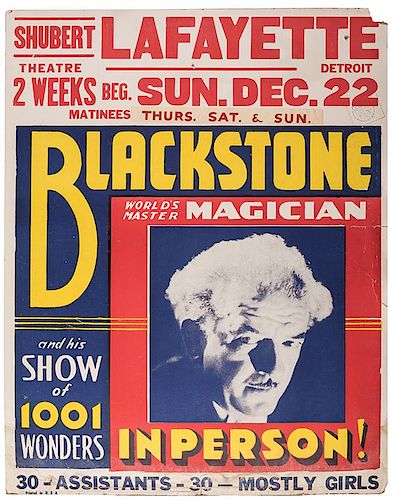BLACKSTONE WORLD S MASTER MAGICIAN Blackstone  3854eb