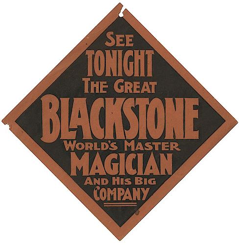 SEE THE GREAT BLACKSTONE TONIGHT Blackstone  3854f6