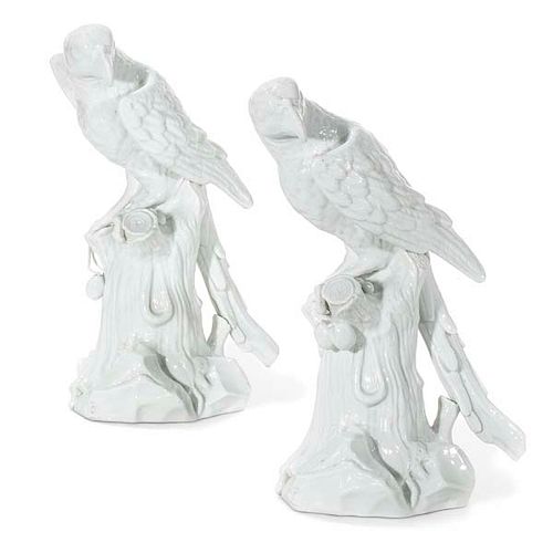 A PAIR OF FRENCH PORCELAIN MODELS
