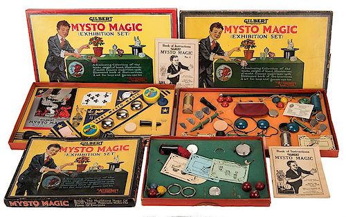 A.C. GILBERT MYSTO MAGIC SETS.