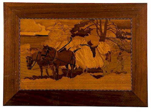 MARQUETRY PANEL BY OKITO.Okito