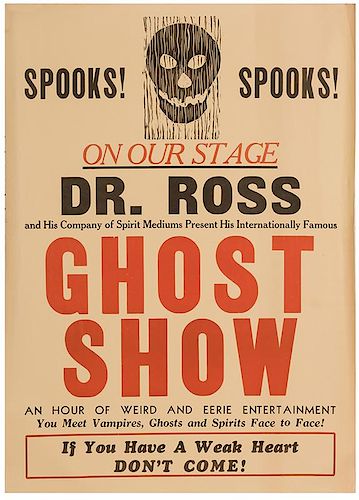 DR. ROSS. GHOST SHOW.Ross, Faucett.