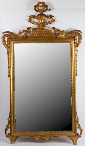 ITALIAN GILT WALL MIRROR18th Century 3856f5