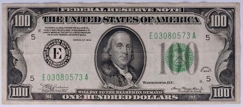 FEDERAL RESERVE RICHMOND $100 NOTE SERIES