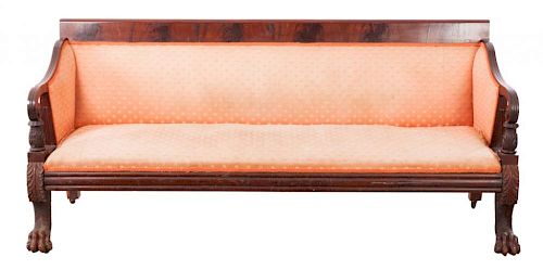 AMERICAN CLASSICAL MAHOGANY SOFAAmerican 385792