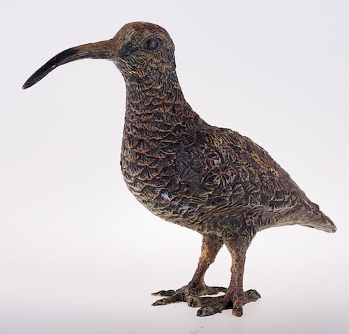 POLYCHROME VIENNA BRONZE KIWI BIRD 3857a4