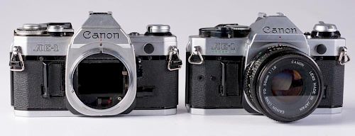 CANON AE 1 CAMERA PAIRTwo Canon 3857ca