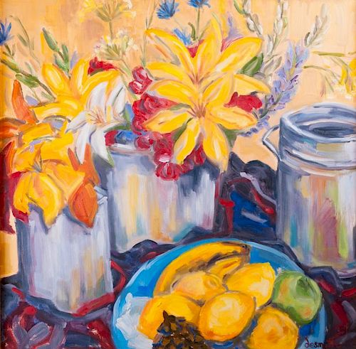 DESMITH SUMMER LILIES OIL ON 3857de