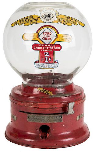 FORD GUM AND MACHINE CO. 1 CENT GUMBALL