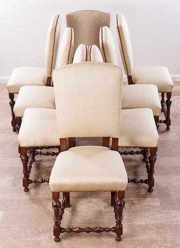 JACOBEAN STYLE DINING CHAIRS SET 3857f2