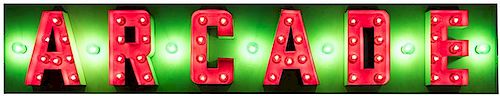ARCADE LIGHT UP ENTRANCE SIGN WITH 3858c0