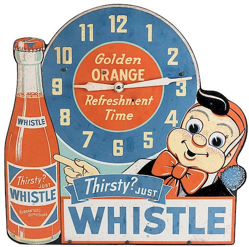 WHISTLE ADVERTISING CLOCK THIRSTY 385957