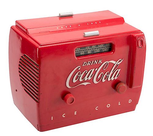 COCA-COLA CO. COOLER RADIO.Coca-Cola
