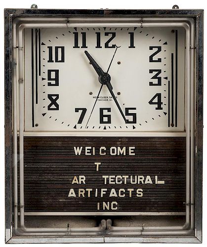 ADVERTISING SIGN CLOCK.Advertising