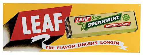 LEAF SPEARMINT CHEWING GUM TIN 38597b