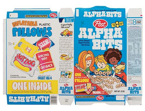 COLLECTION OF CEREAL BOXES WITH 38598e