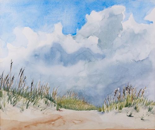 K. DAVENPORT SAND DUNE WATERCOLORWatercolor