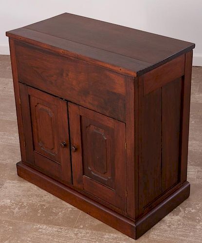 WALNUT BENCH MADE LIFT TOP CABINETWalnut 3859b3