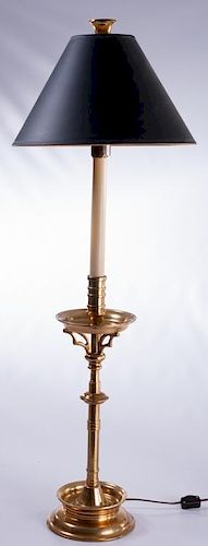 CHAPMAN BRASS CANDLESTICK LAMPChapman