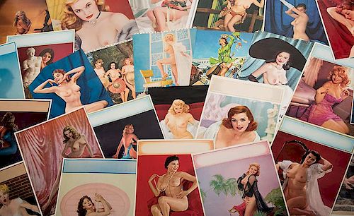 COLLECTION OF APPROXIMATELY 250 PIN-UP