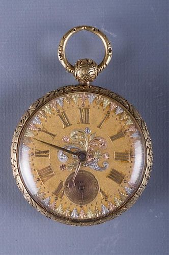 JOSEPH JOHNSON 18K FUSEE POCKET WATCH,