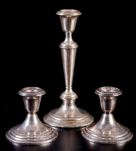 GORHAM STERLING WEIGHTED CANDLESTICKS  385ab9