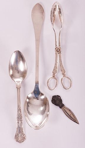 THREE SILVER PLATED SERVING ITEMSThree 385abb