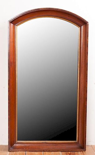 WALNUT FRAMED WALL MIRROR CIRCA