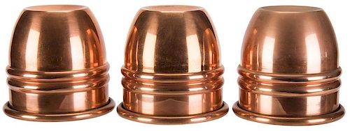 COPPER PAUL FOX CUPS.Copper Paul