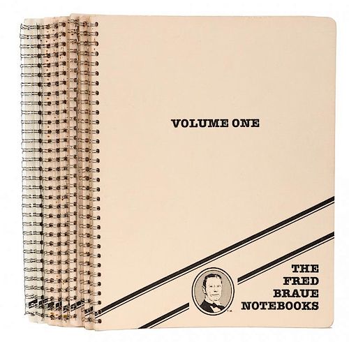 BRAUE, FRED. THE FRED BRAUE NOTEBOOKS.