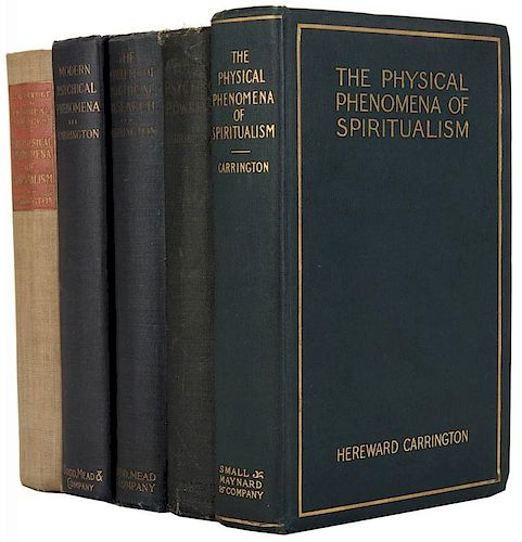 SIX VOLUMES ON PSYCHICS AND SPIRITUALISM Carrington  385bda