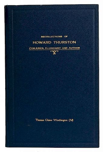 WORTHINGTON THOMAS CHEW RECOLLECTIONS 385d49