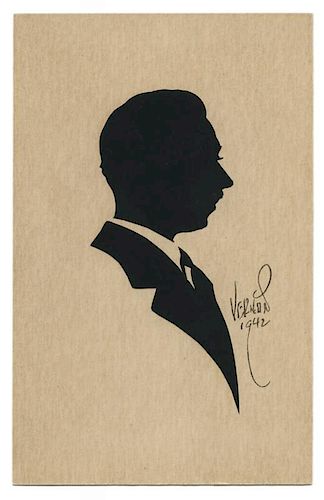 SILHOUETTE OF A GENTLEMAN BY VERNON Vernon  385d7d