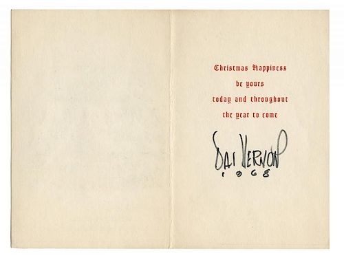 VERNON, DAI. TWO SIGNED CHRISTMAS