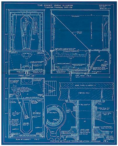 THAYER GHOST SHOW ILLUSION Blueprints  385d90