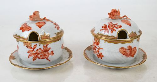 PAIR OF HEREND CHINESE BOUQUET 3884d2
