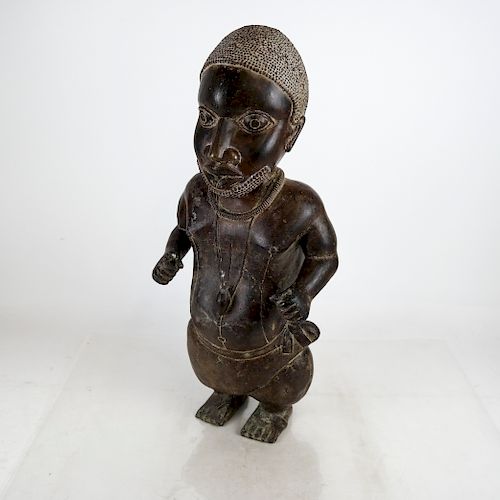 ETHNIC BRONZE SCULPTURE OF A MANEthnic 3884e3