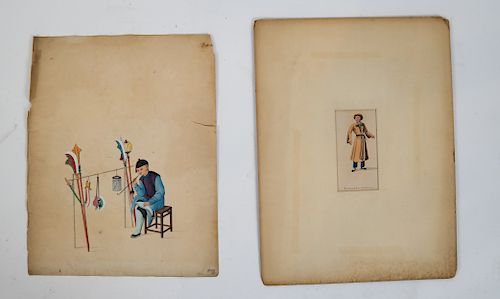 TWO 19TH C ENGLISH WATERCOLORSTwo 388590