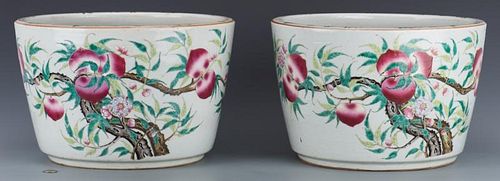 PAIR QING JARDINERESPair of Chinese 3885b7